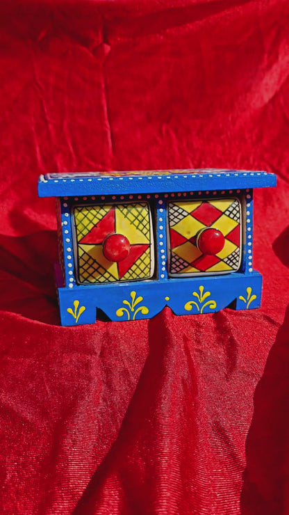 The Mrida Heritage Twin Drawer Hand painted Chest
